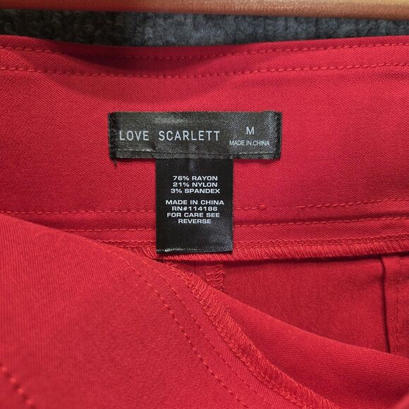 Love Scarlett Skirt Womens Medium High Waist Pencil Ruffle Button Detail Career - Picture 3 of 10